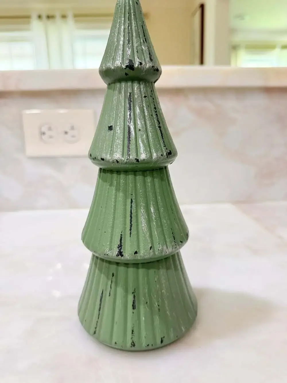 Green Decorative Tree Figurine 10 Inch
